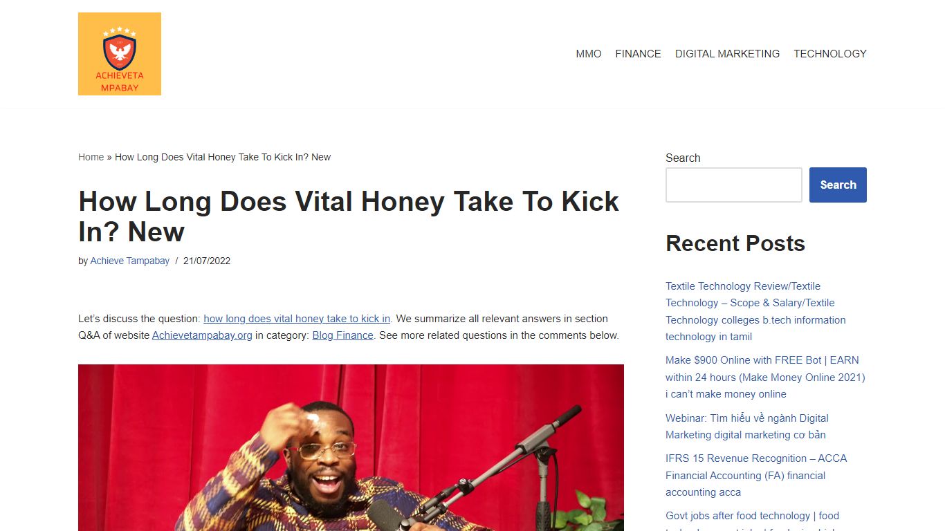 How Long Does Vital Honey Take To Kick In? New