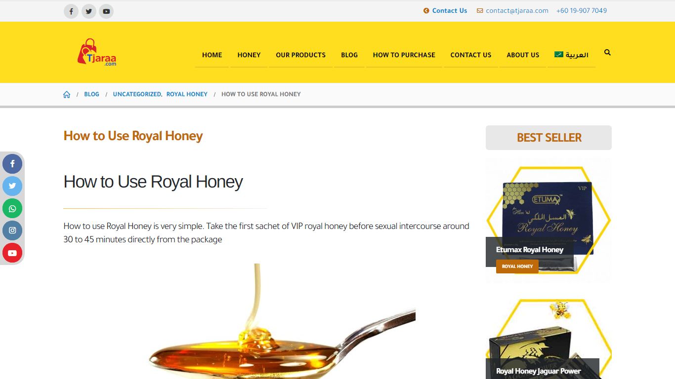 How to Use Royal Honey - Tjaraa